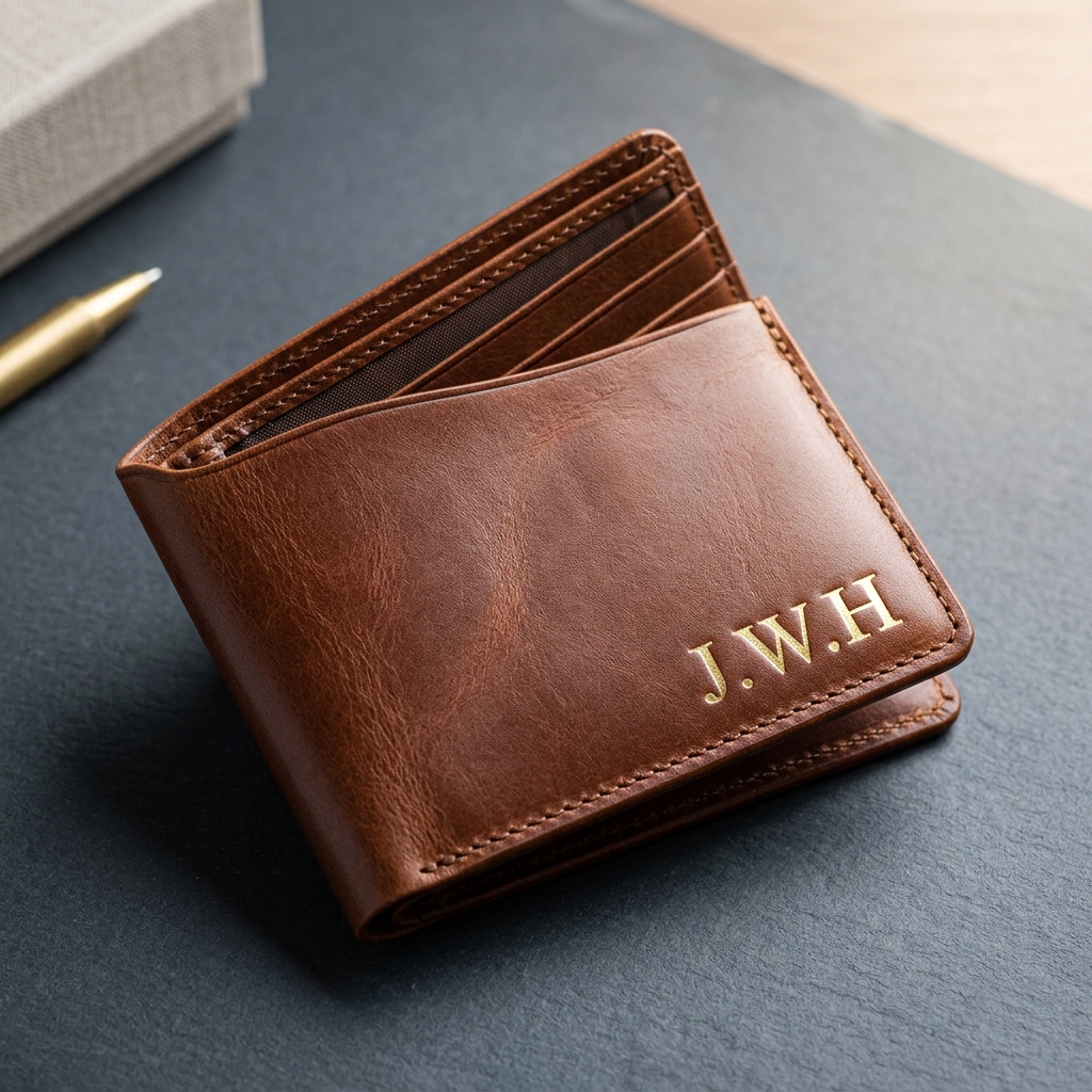Personalized Slim Leather Wallet